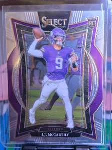 lot 103 image: JJ MCCARTHY 2024 PANINI PRIZM CONCOURSE ROOKIE CARD