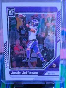 lot 121 image: JUSTIN JEFFERSON 2024 PANINI DONRUSS OPTIC