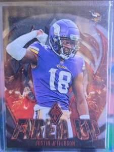 lot 126 image: JUSTIN JEFFERSON 2023 PANINI PHOENIX FIRED UP