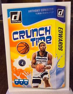 lot 82 image: ANTHONY EDWARDS 2024-25 PANINI DONRUSS CRUNCH TIME