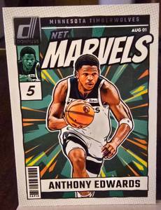 lot 78 image: ANTHONY EDWARDS 2024-25 PANINI DONRUSS NET MARVELS