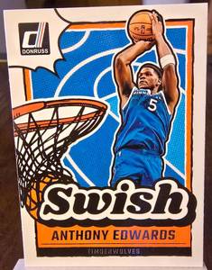 lot 81 image: ANTHONY EDWARDS 2024-25 PANINI DONRUSS SWISH