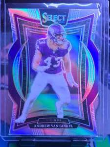 lot 156 image: ANDREW VAN GINKEL 2024 PANINI SELECT CONCOURSE DIE-CUT TRUE SILVER PRIZM
