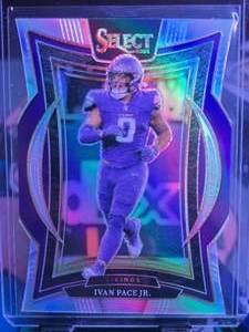lot 153 image: IVAN PACE JR 2024 PANINI SELECT CONCOURSE DIE-CUT TRUE SILVER PRIZM