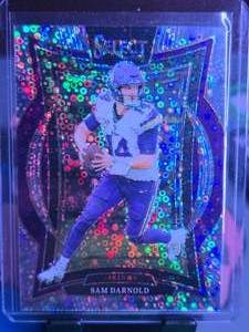 lot 141 image: SAM DARNOLD 2024 PANINI SELECT CONCOURSE DISCO & SAM DARNOLD 2024 PANINI DONRUSS OPTIC BLUE 233299