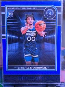 lot 180 image: TERRENCE SHANNON JR 2024-25 PANINI NBA HOOPS BLUE ROOKIE CARD