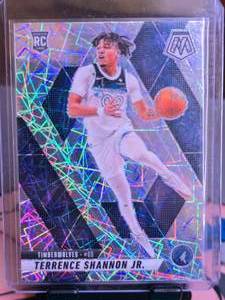 lot 161 image: TERRENCE SHANNON JR 2024-25 PANINI MOSIAC LAZER ROOKIE CARD