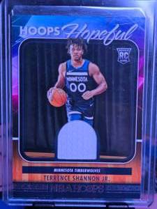 lot 167 image: TERRENCE SHANNON JR 2024-25 NBA HOOPS HOPEFUL PATCH ROOKIE CARD