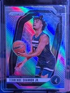 lot 171 image: TERRNECE SHANNON JR 2024-25 PANINI PRIZM TRUE SILVER ROOKIE CARD