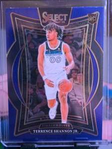 lot 179 image: TERRENCE SHANNON JR 2024-25 PANINI SELECT CONCOURSE BLUE ROOKIE CARD