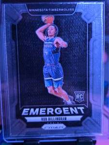 lot 183 image: ROB DILLINGHAM 2024-25 PANINI PRIZM EMERGENT ROOKIE CARD