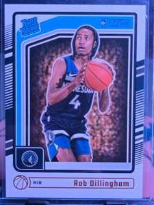 lot 209 image: ROB DILLINGHAM 2024-25 PANINI DONRUSS RATED ROOKIE CARD