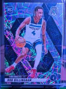 lot 220 image: ROB DILLINGHAM 2024-25 PANINI MOSAIC LAZER ROOKIE CARD