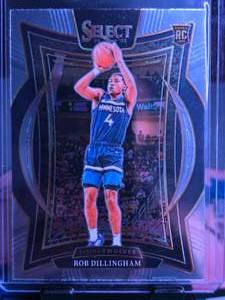 lot 192 image: ROB DILLINGHAM 2024-25 PANINI SELECT CONCOURSE ROOKIE CARD