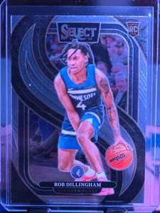lot 194 image: ROB DILLINGHAM 2024-25 PANINI SELECT PREMIER LEVEL ROOKIE CARD