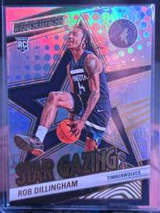 lot 206 image: ROB DILLINGHAM 2024-25 PANINI REVOLUTIONS STAR GAZING ROOKIE CARD