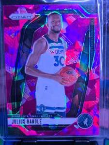 lot 224 image: JULIUS RANDLE 2024-25 PANINI PRIZM PINK CRACKED ICE