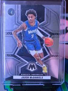 lot 258 image: JADEN MCDANIELS 2021-22 PANINI MOSAIC