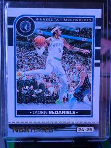 lot 256 image: JADEN MCDANIELS 2024-25 PANINI NBA HOOPS