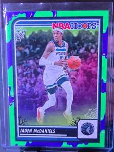 lot 247 image: JADEN MCDANIELS 2023-24 PANINI HAUNTED NBA HOOPS SLIME