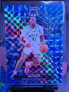 lot 283 image: NAZ REID 2023-24 PANINI MOSAIC BLUE REACTIVE
