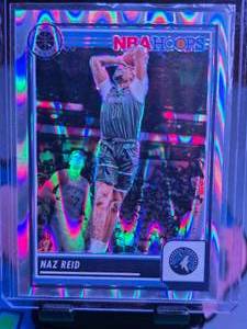 lot 289 image: NAZ REID 2023-24 PANINI NBA HOOPS PREMIUM STOCK SEISMIC PRIZM