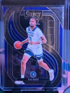 lot 266 image: NAZ REID 2024-25 PANINI SELECT PREMIER LEVEL BLUE