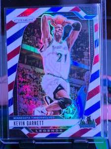 lot 296 image: KEVIN GARNETT 2024-25 PANINI PRIZM REDWHITEBLUE