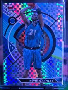 lot 305 image: KEVIN GARNETT 2024 TOPPS FINEST CHECKERBOARD REFRACTOR