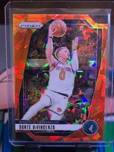 lot 310 image: DONTE DIVINCENZO 2024-25 PANINI PRIZM ORANGE CRACKED ICE