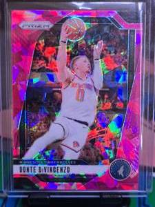 lot 321 image: DONTE DIVINCENZO 2024-25 PANINI PRIZM PINK CRACKED ICE
