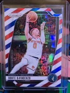 lot 322 image: DONTE DIVINCENZO 2024-25 PANINI PRIZM REDWHITEBLUE