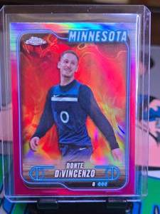 lot 317 image: DONTE DIVINCENZO 2025 TOPPS CHROME PINK REFRACTOR