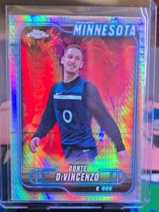 lot 315 image: DONTE DIVINCENZO 2025 TOPPS CHROME REFRACTOR
