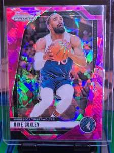 lot 331 image: MIKE CONLEY 2024-25 PANINI PRIZM PINK CRACKED ICE