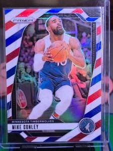 lot 323 image: MIKE CONLEY 2024-25 PANINI PRIZM REDWHITEBLUE