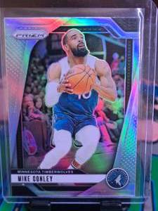 lot 333 image: MIKE CONLEY 2024-25 PANINI PRIZM TRUE SILVER