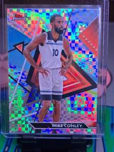 lot 330 image: MIKE CONLEY 2024 TOPPS FINEST CHECKERBOARD REFRACTOR
