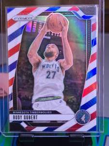 lot 339 image: RUDY GOBERT 2024-25 PANINI PRIZM REDWHITEBLUE