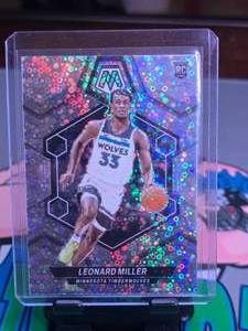 lot 356 image: LEONARD MILLER MOSAIC FASTBREAK & TOPPS FINEST REFRACTOR ROOKIE CARD LOT