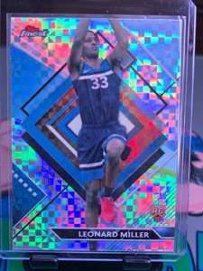 lot 354 image: LEONARD MILLER TOPPS FINEST ROOKIE CARD LOT