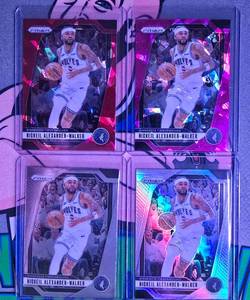 lot 363 image: 4 CARD NICKEIL ALEXANDER-WALKER PRIZM LOT