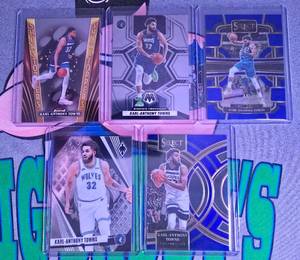 lot 361 image: 5 CARD KARL ANTHONY TOWNS LOT
