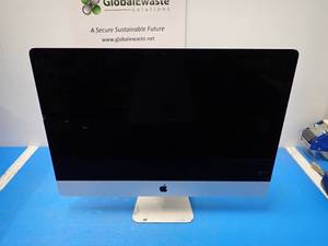 lot 59 image: Apple&nbspiMac17,1 A1419 MK462LLA &nbspINTEL(R) CORE(TM) I7-6700K CPU  4.00GHZ  32GB DDR3 RAM  121GB HD  3TB HD  Includes IOS and power cable  cracked glass