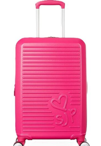 lot 22 image: Sarah Jessica Parker Signature Hardside Expandable Carry On Spinner Suitcase - Candy
