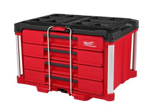 lot 79 image: LOT OF 2 - Milwaukee PACKOUT 4-Drawer Tool Box