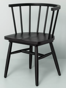 lot 295 image: Black Dining Chair - Hearth & Hand