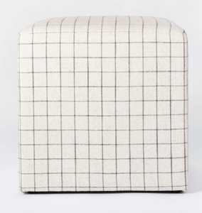 lot 296 image: Lynwood Square Upholstered Cube - Threshold