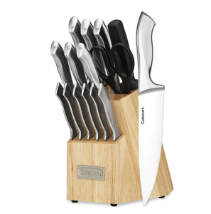 lot 203 image: Cuisinart Classic Stainless Steel 15-Piece Knife Block Set