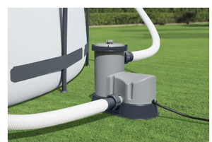lot 409 image: Bestway 58390E Flowclear 1500 GPH Filter Pump for Above Ground Pools